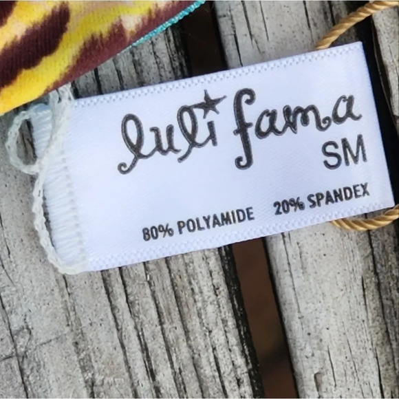 Luli Fama Diosa Salvaje Multiway Scrunched Cup Bandeau TOP - Small - Picture 6 of 8